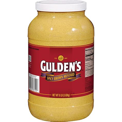 Guldens Spicy Brown Mustard 128 Ounce Pack Of 4