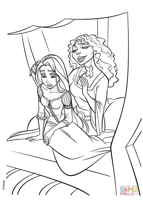 Coloring Page Of Mother Gothel Coloring Pages Printable The Best Porn
