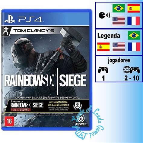 Tom Clancys Rainbow Six Siege Edição Deluxe Ps4 Novo Xande A