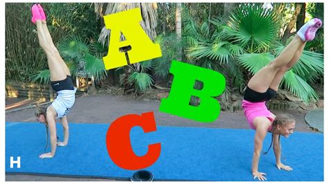Abc Acro And Gymnastics Challenge The Rybka Twins Youtube