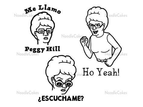 Peggy Hill Stickers Peggy Hill Decals King Of The Hill Etsy