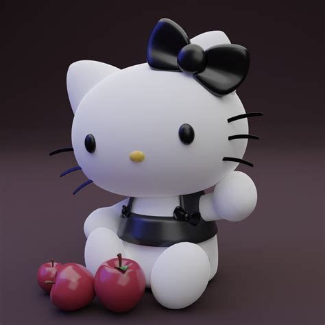 Stl File Hello Kitty Sanrio 3d Model Free Download 👋・3d Printing