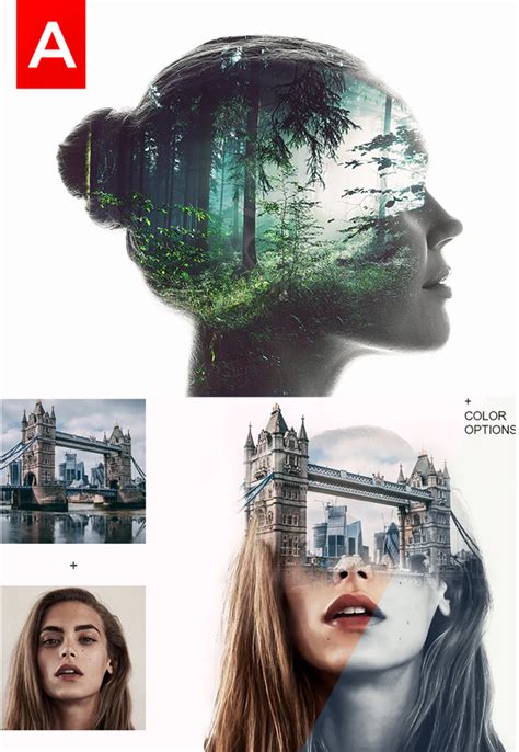 Double Exposure Action Photoshop Actions For Photographers Double