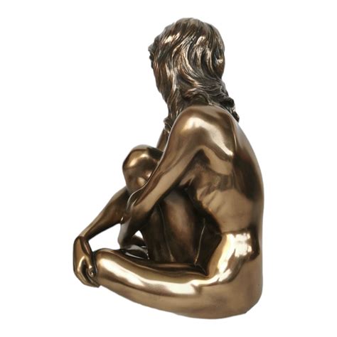 Frau Figur Weiblicher Akt Bronze Farben Aus Kunststein Skulptur Erotik Cm Fbb Ebay