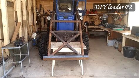 Diy Front End Loader For Tractor T 40 Am Part 2 Youtube