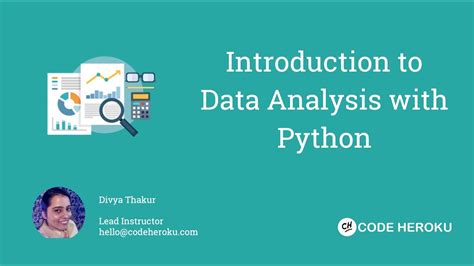 Introduction To Data Analysis With Python YouTube