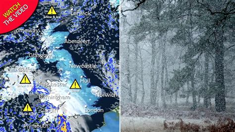 Uk Weather Forecast Snow To Hit Britain After 10c Night Will It Fall In Your Area Mirror