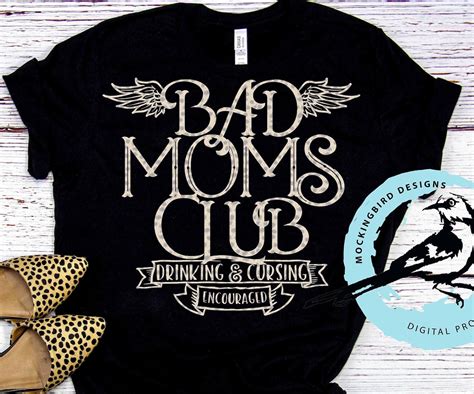 digital bad moms club svg mom svg drinking svg cool mom etsy
