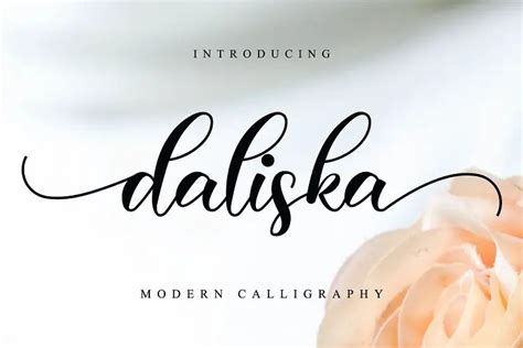 Daliska Modern Calligraphy Font Dafont Free