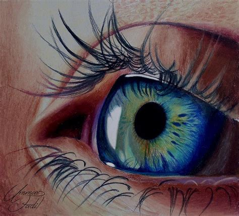 Eye 4 Colored Pencils By F A D I On