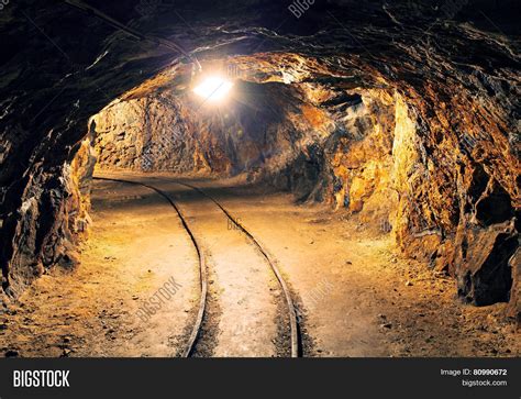 Mine Gold Underground Image And Photo Free Trial Bigstock