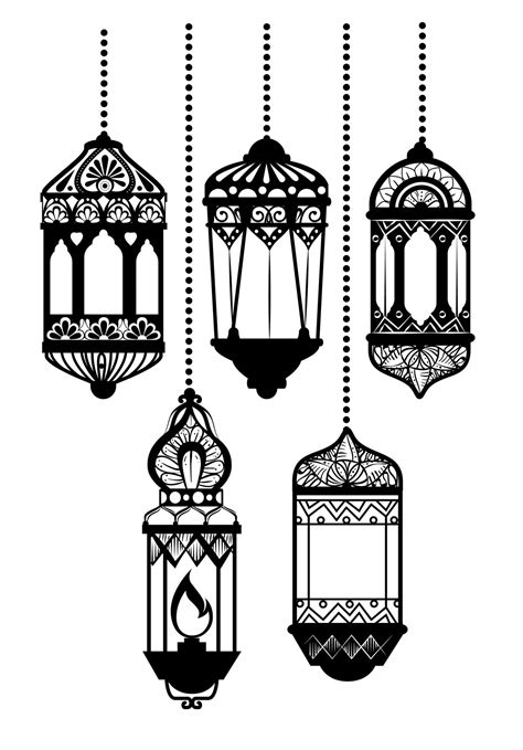 Lanterns Hanging Of Ramadan Kareem 2704599 Vector Art At Vecteezy