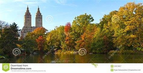 Fall Colors In Central Park New York City Stock Image Image Of