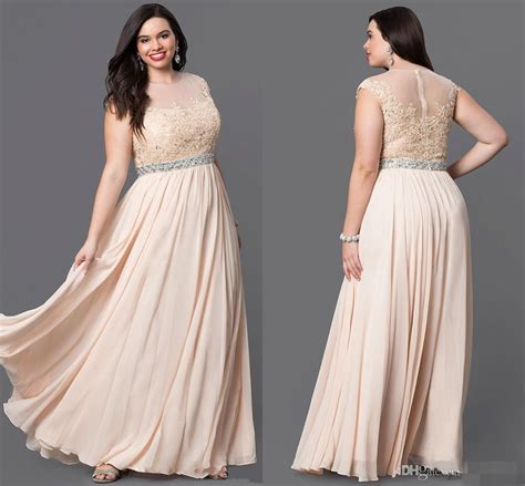 Can't decide between a chiffon wedding dress or tulle wedding dress? Plus Size Special Occasion Dresses Chiffon Gown Applique ...