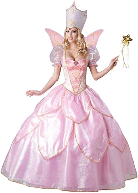 M Rchen Spieluniform Rosa Blumen Fee Prinzessin Kleid Halloween