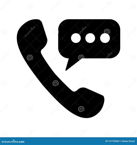 Phone Auricular With Cable Vector Icon On White Background Flat Vector