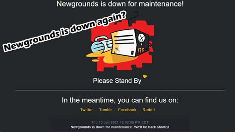 Newgrounds Is Down Again Youtube