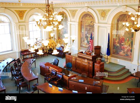 The Senate Chamber Of The New Hampshire State House Stock Photo Alamy