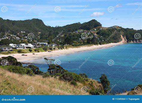 Spiaggia Della Nuova Zelanda Fotografia Stock Immagine Di Vacanza