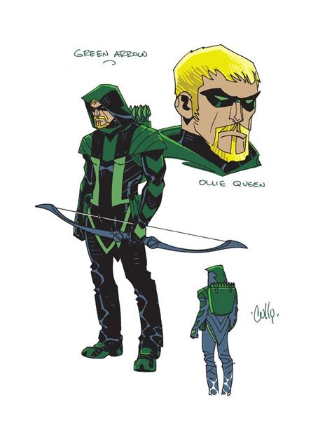 Green Arrow Comic Book Design Concept Art Characters Green Arrow