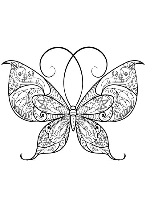 Coloriage De Papillons à Imprimer