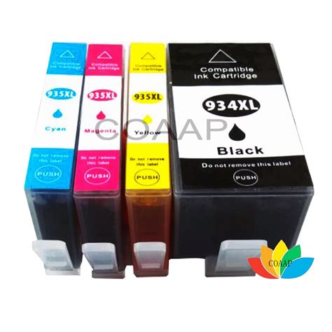 4 Compatible Ink Cartridge For Hp 934 Hp935 Officejet Pro 6230 6830