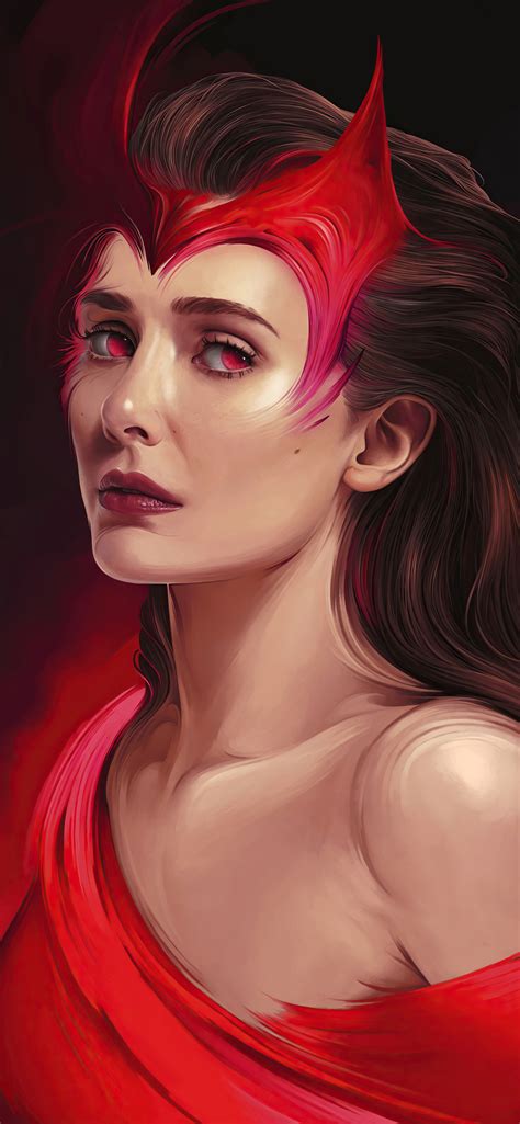 1242x2688 Scarlet Witch Fanart 4k Iphone Xs Max Hd 4k Wallpapers
