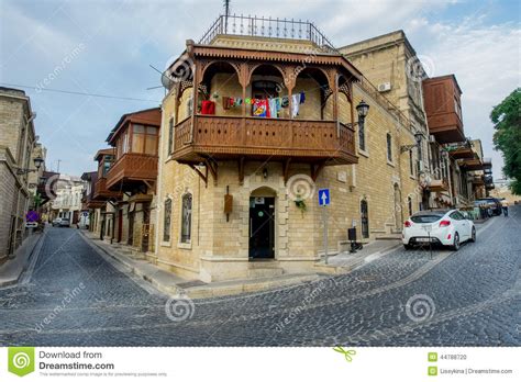 Baku is located 28 metres (92 ft) below sea level. BAKU, AZERBAIJAN - JULY 24:Icheri Sheher (Old Town) Of ...