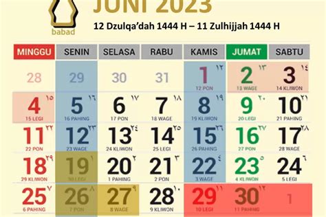 Kalender Puasa Sunnah Bulan Juni 2023 Lengkap Dengan Bacaan Niatnya
