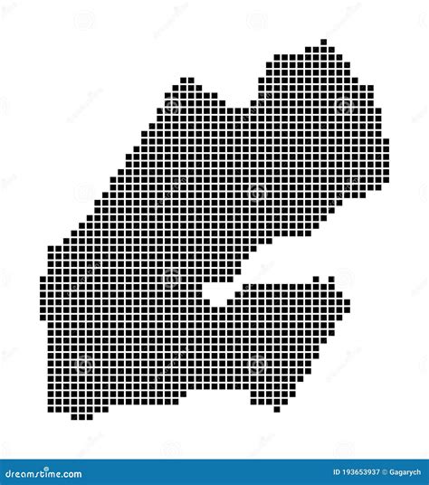 Pixel Map Of Djibouti Vector Dotted Map Of Djibouti Isolated On White Background Abstract