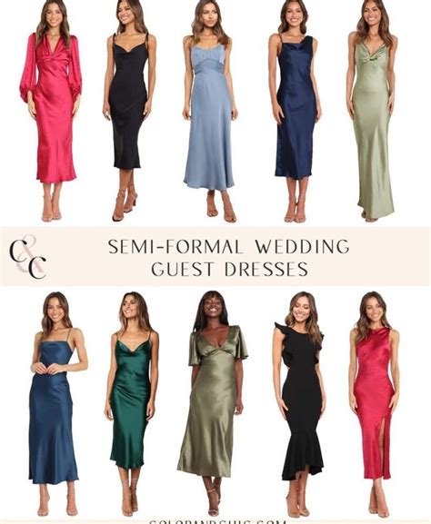 Six Different Types Of Formal Wedding Guest Dresses For The Bride And Groom To Wear In Their Own