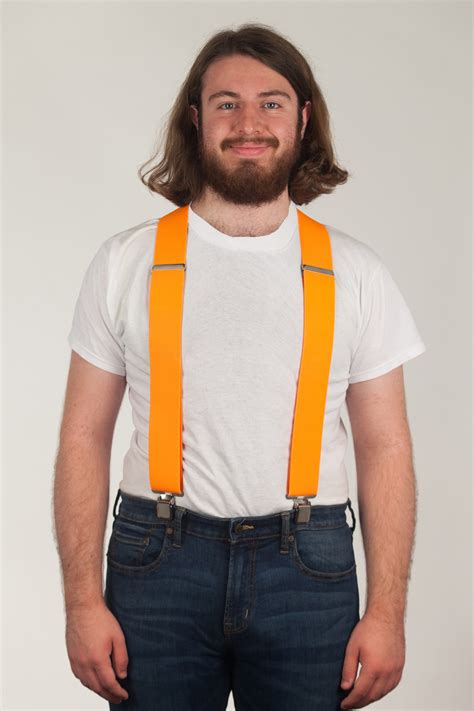 Orange Suspenders 2 Inch Widesuspenderstore