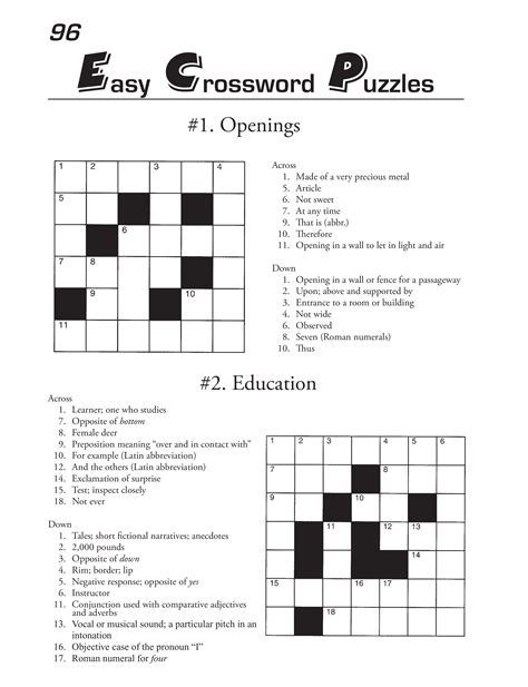 Include at least ten words and clues in your puzzle and a few additional word puzzles will be added to the workbook. Printable Crossword Puzzles template | Templates at ...