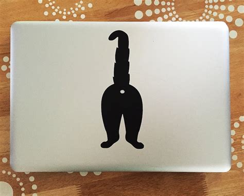 Cat Butt Decal Cat Laptop Decal Silhouette Cat Vinyl Decal Etsy