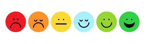 Set Of Emoji Colored Flat Icons Vector Set Of Emoticons Sad And Happy