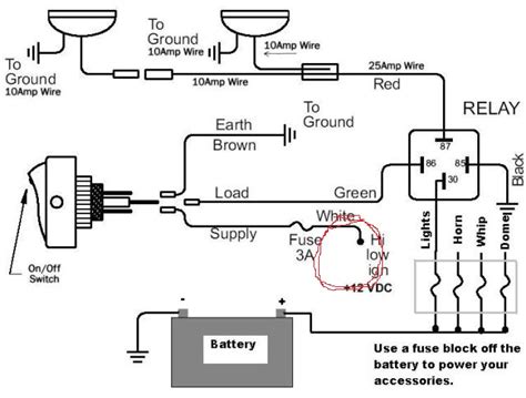 Here is the circuit diagram of ic controlled emergancy light with charger or simply 12v to 220v ac inverter circuit. 12v acc w/relay - Can-Am Commander Forum