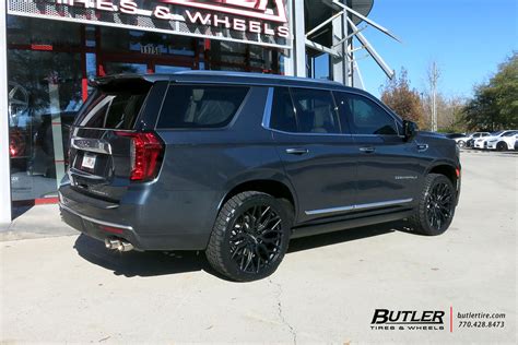 Gmc Yukon Denali With 24in Vossen Hf6 3 Wheels And Nitto Terra Grappler