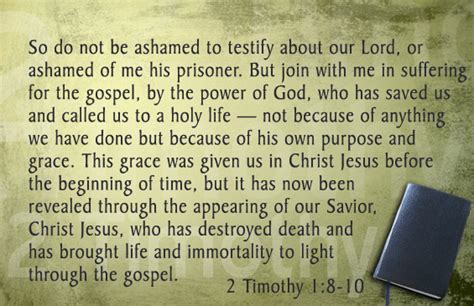 Memorize Scripture 2 Timothy 18 10