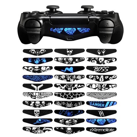 Extremerate 30 Pcsset Personized Controller Light Bar Decal For Ps4