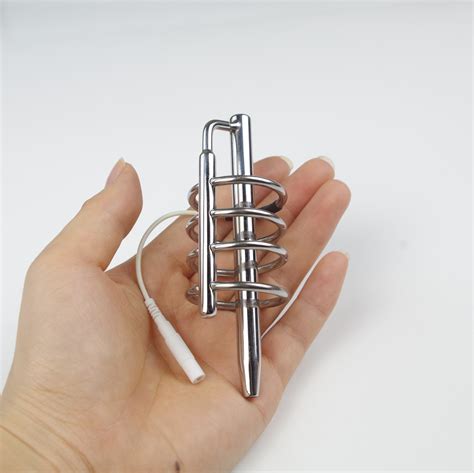 Male E Stim Urethral Sound With 4 Penis Rings Electric Penis Etsy