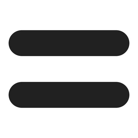 Heavy Equals Sign Icon Fluentui Emoji Mono Iconpack Microsoft