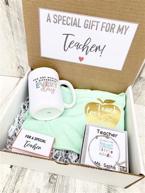 Teacher T Box Personalized Teacher T Teacher T Set With