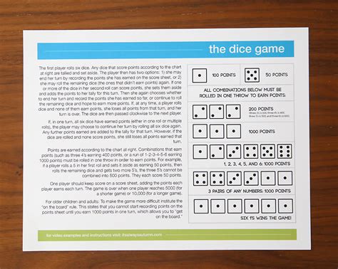 The Dice Game Fun And Easy Game For Kids And Adults Its