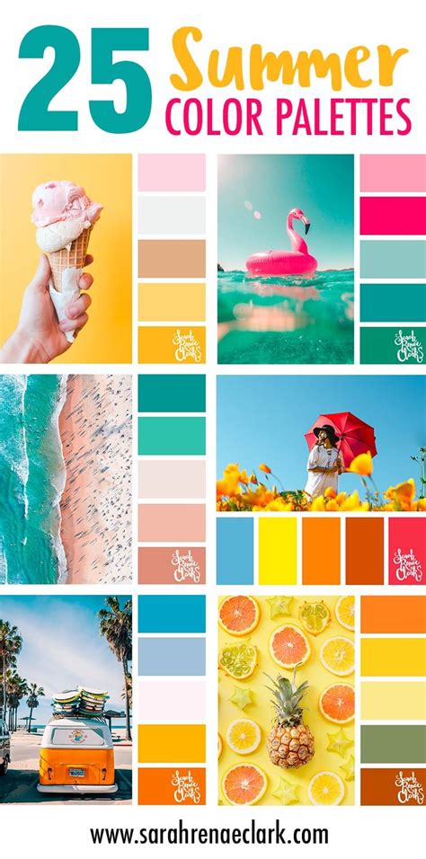 25 Summer Color Palettes Click For More Color Schemes Mood Boards