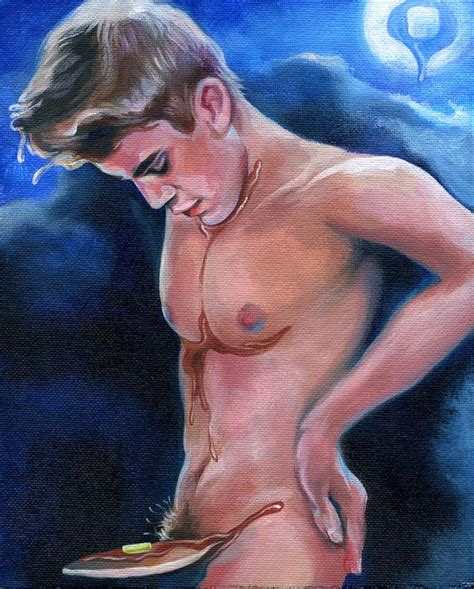 El cuadro de Justin Bieber desnudo que compró Macklemore CromosomaX