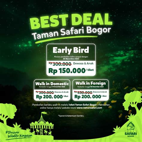 Ini Paket Promo Tiket Best Deal Tahun Baru 2024 Di Taman Safari Bogor