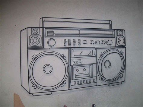 Image Result For Boombox Old School Radio Drawing Boombox Art Speaker