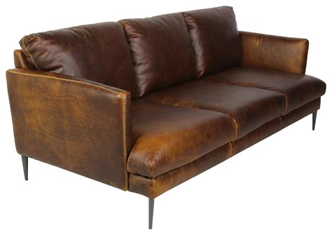 Giovanni Leather Gio Collection Italian Leather Sofa Sprintz