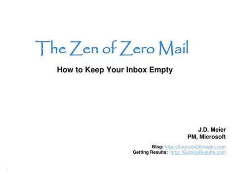 Ppt How To Keep Your Inbox Empty Powerpoint Presentation Free