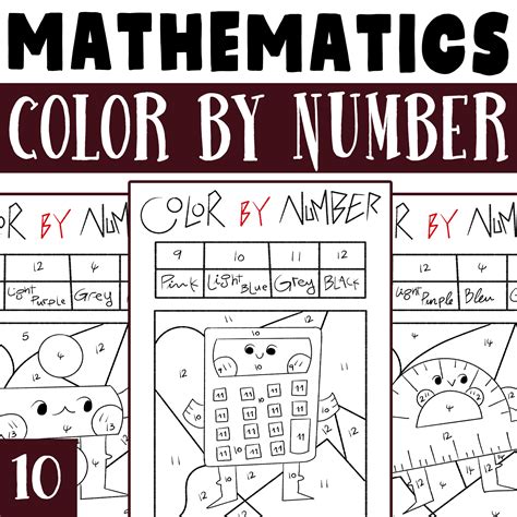 Math Coloring Pages Worksheets Library